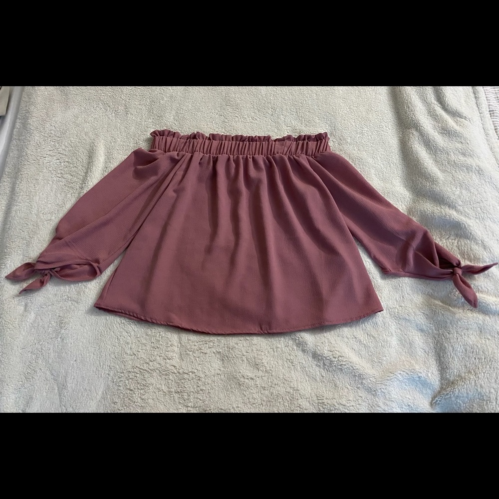 COPY - Strapless, Long Sleeve Blouse